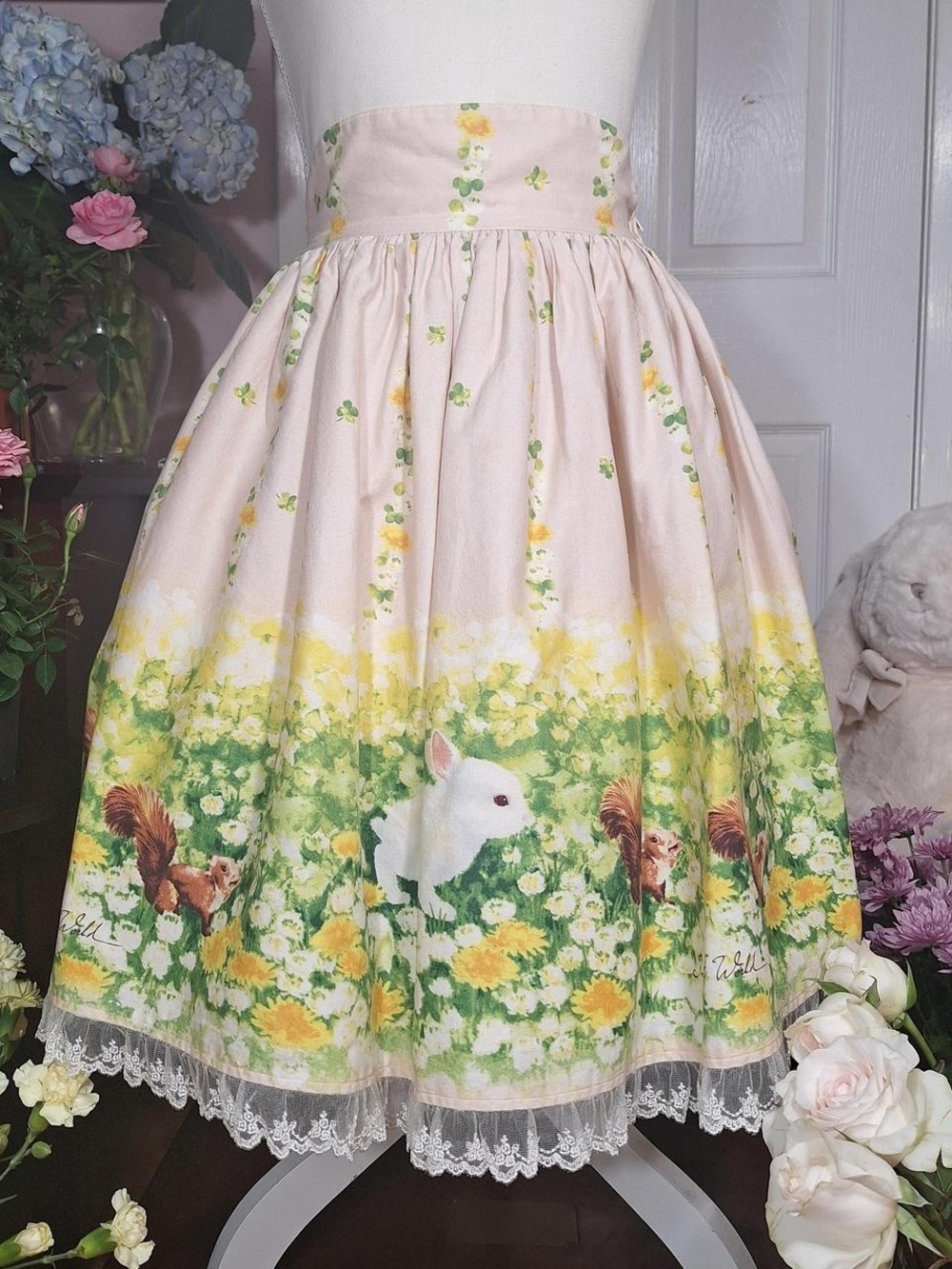🐇 Innocent World “Rabbit Letter” Print Skirt | Classic Lolita Skirt 🌸✨